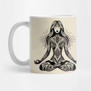 Unfathomable Depth of Inner Silence: Meditation and Cosmic Harmony Mug